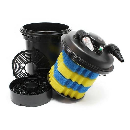 Kit set laghetto 30000 litri Pompa UVC 11 watt Tubo 3600 l/h Kit filtraggio 5 m 16_0001960