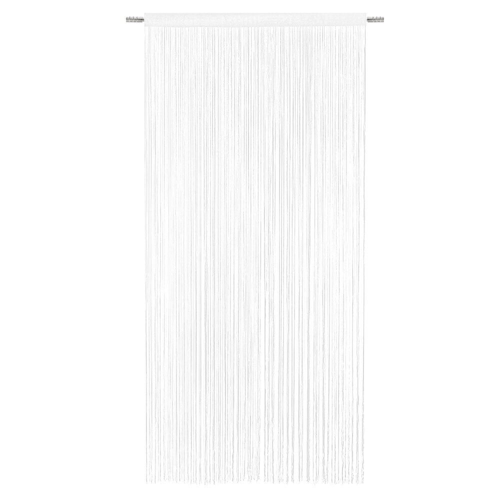 Tenda a Fili Elegante Per Porte Finestre Pannello 100x200 Cm Divisorio Camere Stanze Ambienti Bianco