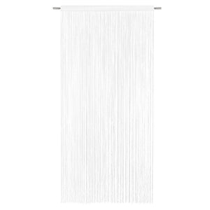 Tenda a Fili Elegante Per Porte Finestre Pannello 100x200 Cm Divisorio Camere Stanze Ambienti Bianco