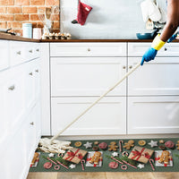 Tappeto Cucina Natale Pvc 51x500 cm Antimacchia Passatoia Antiscivolo Antisfilo Lavabile Dis_NA