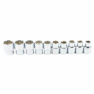 12 CHIAVI BUSSOLA ESAGONALI 1/2 CRICCHETTO PROLUNGA BUSSOLE REVERSIBILE 8-24MM