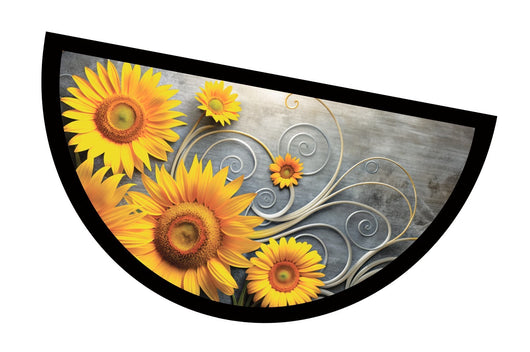 Zerbino Gomma Sostenibile 40X70 Antiscivolo Ingresso Interno Esterno Moderno Semiluna Dis.ME