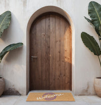 Zerbino Cocco Naturale Antiscivolo 25x75 cm Tappeto Casa Porta Ingresso Entrata Esterno - A