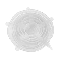 SET DA 6 COPERCHI IN SILICONE ESTENSIBILI DI DIVERSE DIMENSIONI MICROONDE FRIGO