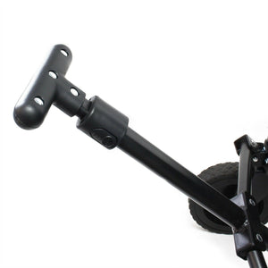 Carrello da trasporto pieghevole protezione solare diavolo trasporto spiaggia giardino nero 16_0000762