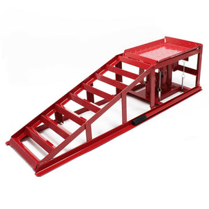Rampa per auto 2 pezzi Martinetto idraulico 2000kg Rampa accesso carico garage 16_0002914