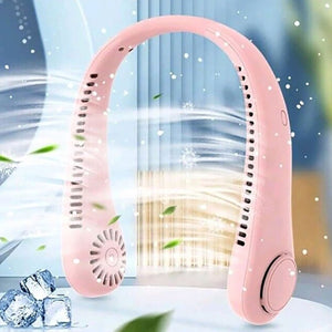 VENTILATORE COLLO SENZA PALE PORTATILE RICARICABILE ARIA USB SPORT AS-01577