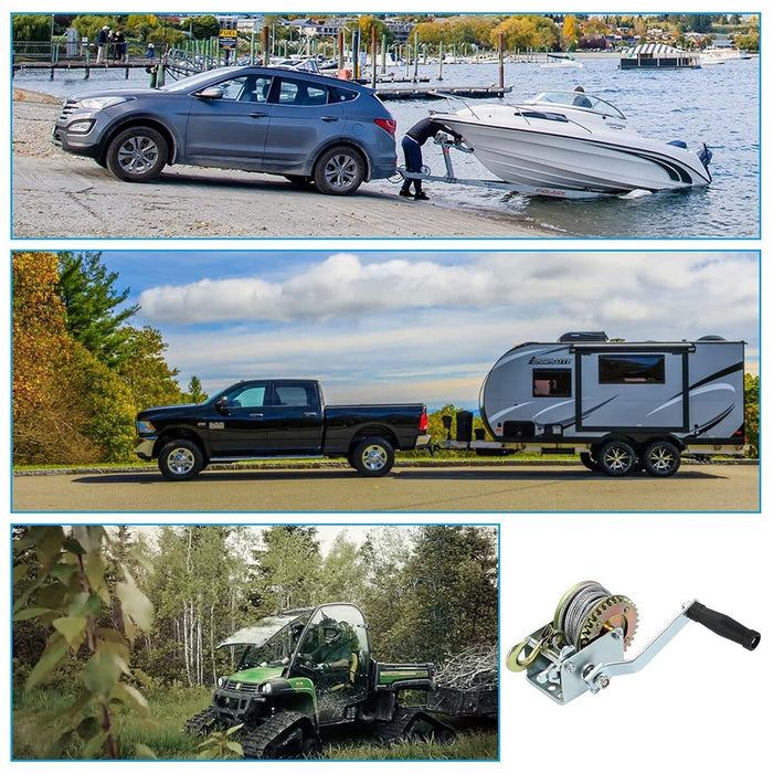 PARANCO MONTACARICHI VERRICELLO GANCIO MANUALE ARGANO 1200 LBS CAVO ACCIAIO