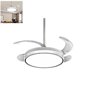 VENTILATORE SOFFITTO  LUCE PALE SCOMPARSA 85W LAMPADARIO SOSPENSIONE 50CM SJ-197