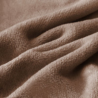 Coperta Plaid 200x220 cm Morbida Vellutata Pile Caldo Soffice Avvolgente Divano Letto Poltrona Beige