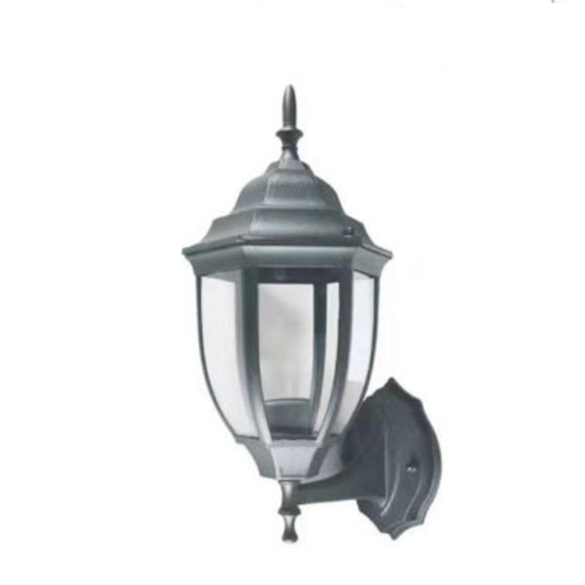 LAMPADA LANTERNA FARETTO MURO APPLIQUE DA GIARDINO ATTACCO E27 ESTERNO GRIGIO