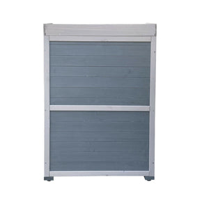 Tavolo da giardino con base e piano di lavoro 99,7 cm grigio 16_0002398