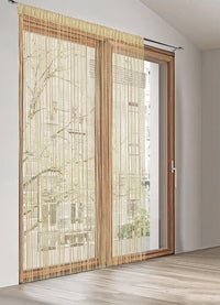 Tenda a Fili Elegante Per Porte Finestre Pannello 140x290 Cm Divisorio Camere Stanze Ambienti Senape