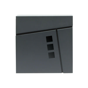Cassetta postale di design portariviste per giornali in acciaio zincato antracite 16_0000100