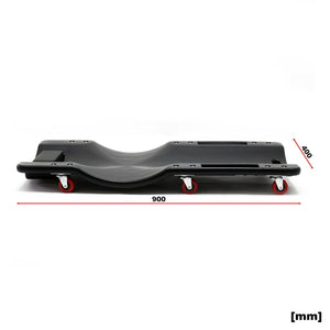 Carrello ispezione meccanica con ruote ergonomiche per garage 92x41x9,5cm 90 kg max. 16_0000769