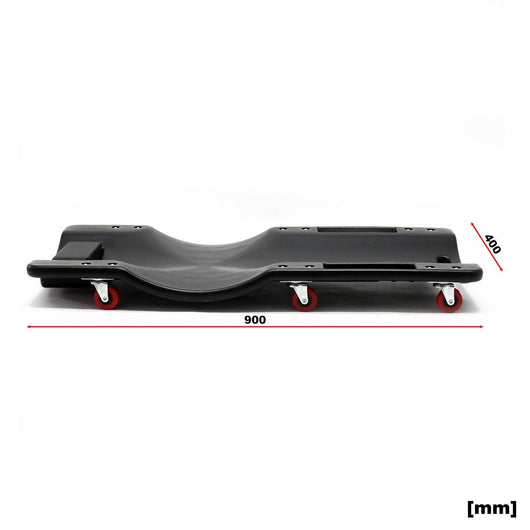Carrello ispezione meccanica con ruote ergonomiche per garage 92x41x9,5cm 90 kg max. 16_0000769