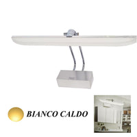 APPLIQUE LAMPADA PARETE MURO SPECCHIO BAGNO LED LUCE BIANCO CALDO SATINATO 10W