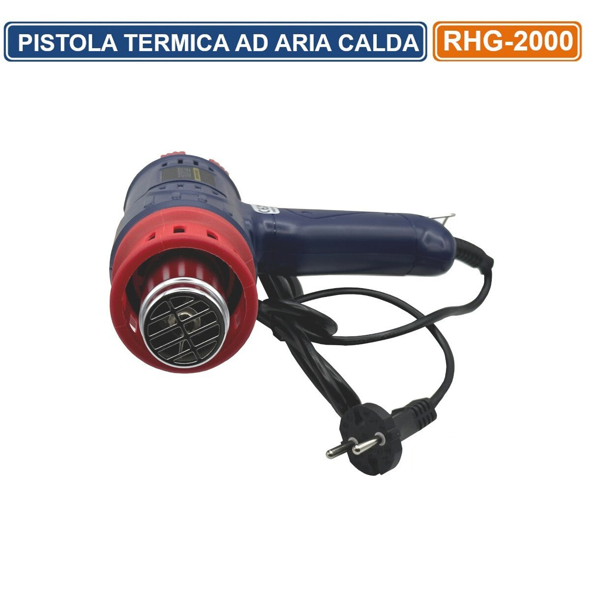 PISTOLA TERMICA ARIA CALDA 2000W SVERNICIATORE DOPPIO SELETTORE TEMPERATURA