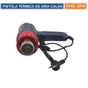 PISTOLA TERMICA ARIA CALDA 2000W SVERNICIATORE DOPPIO SELETTORE TEMPERATURA