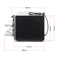 Forno pizza 3000 watt 2 stadi acciaio raffinato alimentare pietra refrattaria per pizza 16_0002440