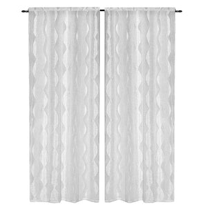 Tende Finestre Porte Interno Elegante Chic Tessuto Strass Brillantini Coppia 2 pz Grigio 60x240 Cm