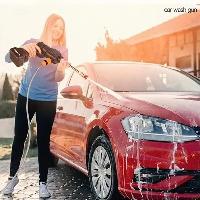 IDROPULITRICE PISTOLA PORTATILE BATTERIA PRESSIONE LAVAGGIO AUTO 48V