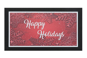 Zerbino Natalizio Gomma Sostenibile 40x70 Cm Asciugapassi Natale Ingresso Antiscivolo Dis.C