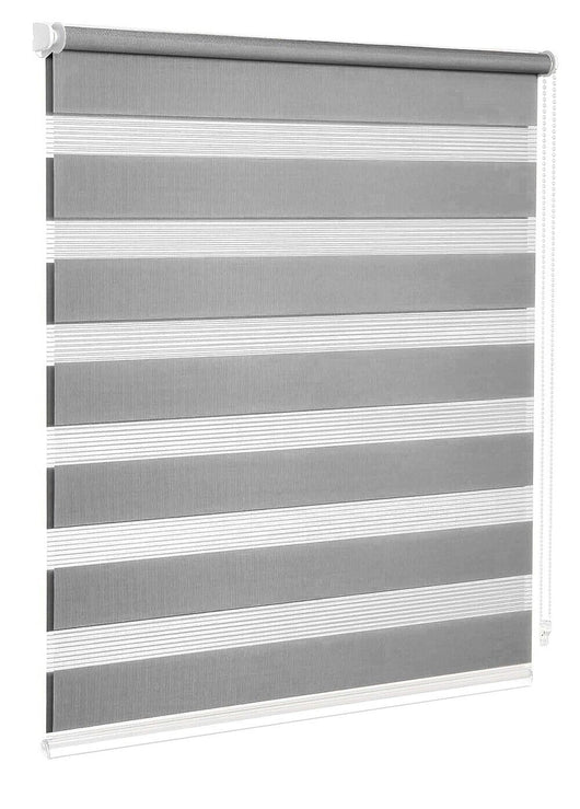 Tenda a Rullo 120x180 Cm Finestra Porta Interno Casa Ufficio Kit Montaggio Parete Telaio No Fori Grigio