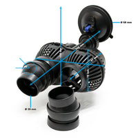 Ventosa per pompa di erogazione Wavemaker 6000 litri all'ora Pompa per acqua dell'acquario da 12 Watt 16_0002379