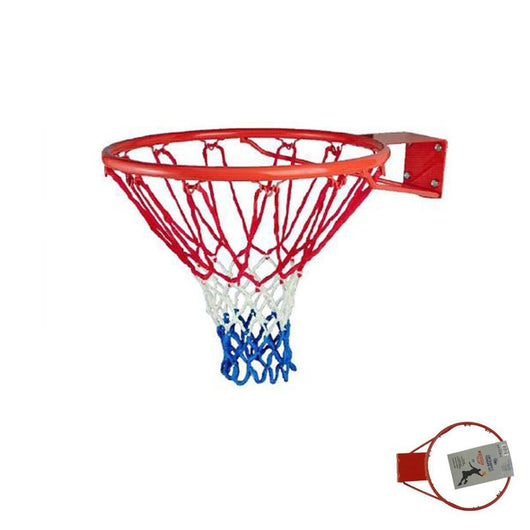 CANESTRO BASKET PALLA PARETE DIAMETRO 45 CM IN METALLO CON RETE 94689