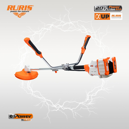 RURIS - Decespugliatore a Batteria 3044E – Motore Senza Spazzole, Larghezza Di T