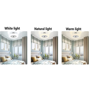 VENTILATORE PLAFONIERA LED DA SOFFITTO E27 REGOLABILE TELECOMANDO 30W AS-01579