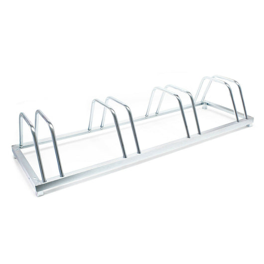 Portapacchi per 4 biciclette cm 123,5 zincato possibilità di fissaggio a parete acciaio zincato pratico garage 16_0001497