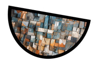 Zerbino Gomma Sostenibile 40X70 Antiscivolo Ingresso Interno Esterno Moderno Semiluna Dis.MF