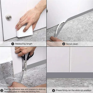 GUARNIZIONE ADESIVA PARAFREDDO PARASPIFFERI PORTE FINESTRE GRIGIO CHIARO 25MM