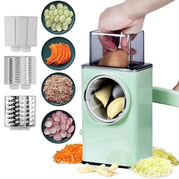 AFFETTATRICE MANUALE A MANOVELLA MULTIFUNZIONE AFFETTA TAGLIA VERDURE LD-00763