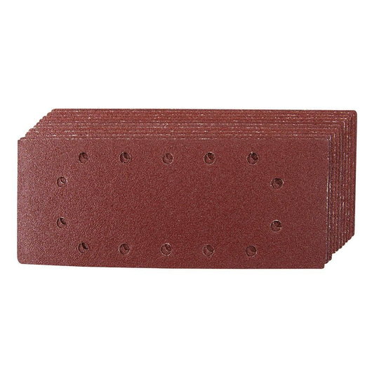 Fogli di levigatura 1/2 a fissaggio strappo pre-forati in ossido di alluminio varie grane silverline - 10 pezzi / 60