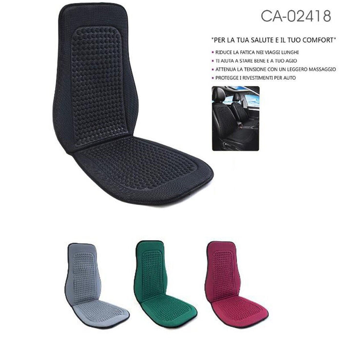 COPRI SEDILE MASSAGGIANTE SCHIENALE AUTO SEDIE UFFICI UNIVERSALE CA-02418