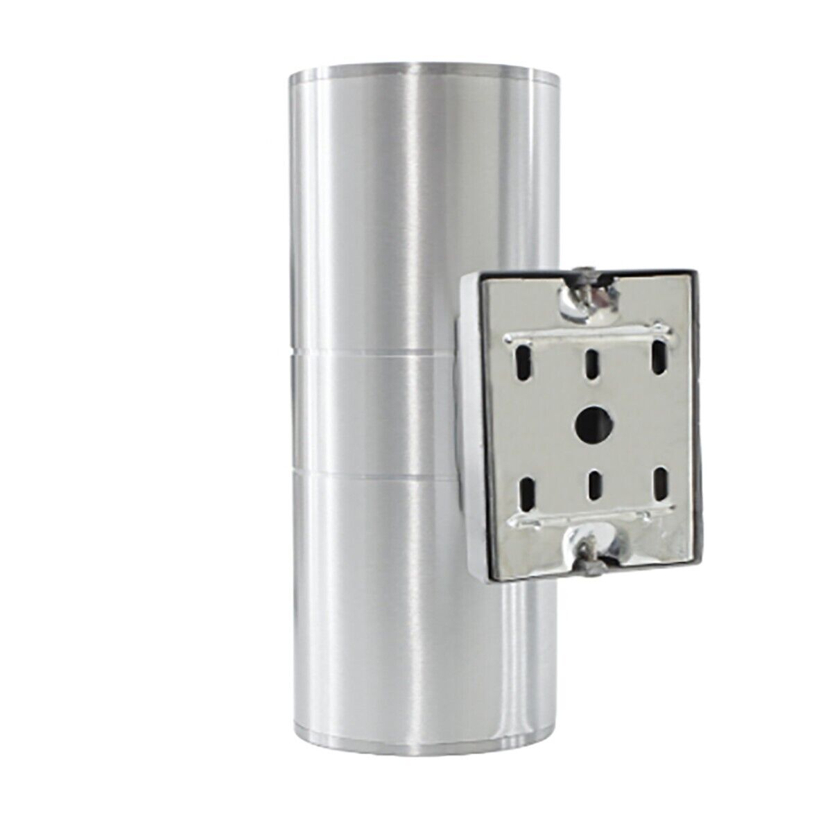 APPLIQUE DA PARETE LED LAMPADA ESTERNO DESIGN MODERNO ALLUMINIO ARGENTO SILVER