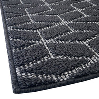 Zerbino Ingresso Interno Esterno Tessuto 3D Antiscivolo Tappeto Casa Assorbente Moderno Nero