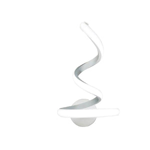 APPLIQUE LAMPADA INTERNO MODERNA PARETE MURO SPIRALE 13W LUCE CALDA ST-002