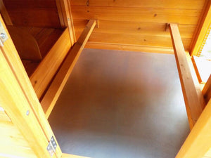 Casetta per conigli roditori pollaio o altri piccoli animali cm 165 in legno marrone 16_0000584