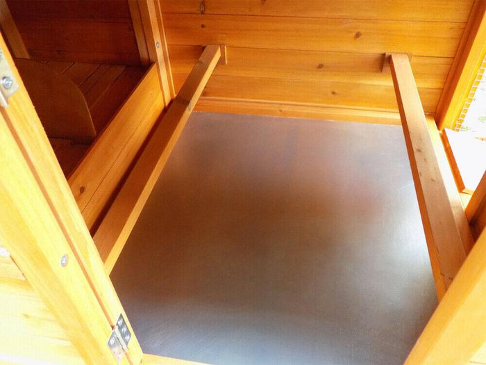 Casetta per conigli roditori pollaio o altri piccoli animali cm 165 in legno marrone 16_0000584