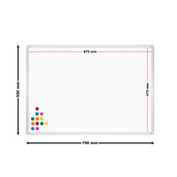 Lavagna magnetica Wattshite da parete 70x50cm 12 magneti inclusi tabellone 16_0002493