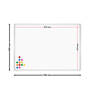Lavagna magnetica Wattshite da parete 70x50cm 12 magneti inclusi tabellone 16_0002493
