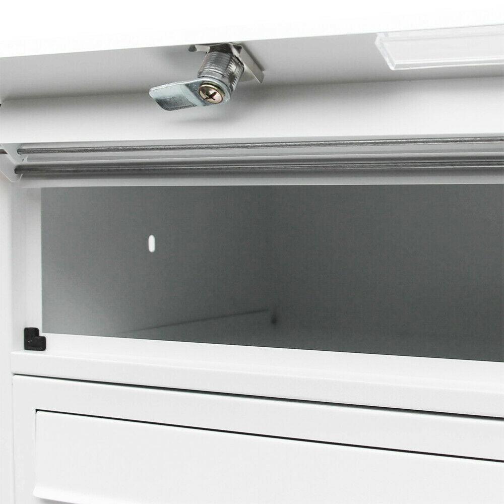 Blocco 6 cassette postali su gambe 6 voci acciaio zincato 69,6 x 38,5 x 27 cm bianco 16_0000046