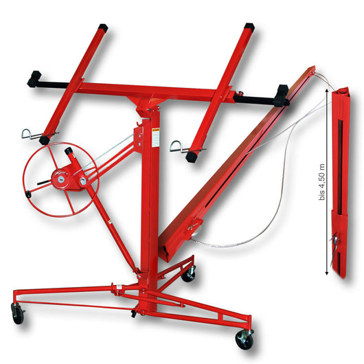 Kit sollevatore per pannelli 350 cm + 140 cm sollevatore per cartongesso XXL + estensione max 68 kg 16_0002331