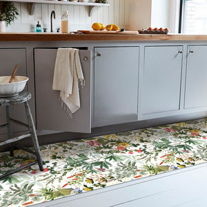 Tappeto Cucina 46x270 Cm Antimacchia Antiscivolo Passatoia Gomma Pvc Flessibile Stampa Digitale Dis F