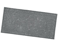 Tappeto Morbido Cotone 53x110 cm Scendiletto Bagno Camera Assorbente Antiscivolo Grigio Scuro