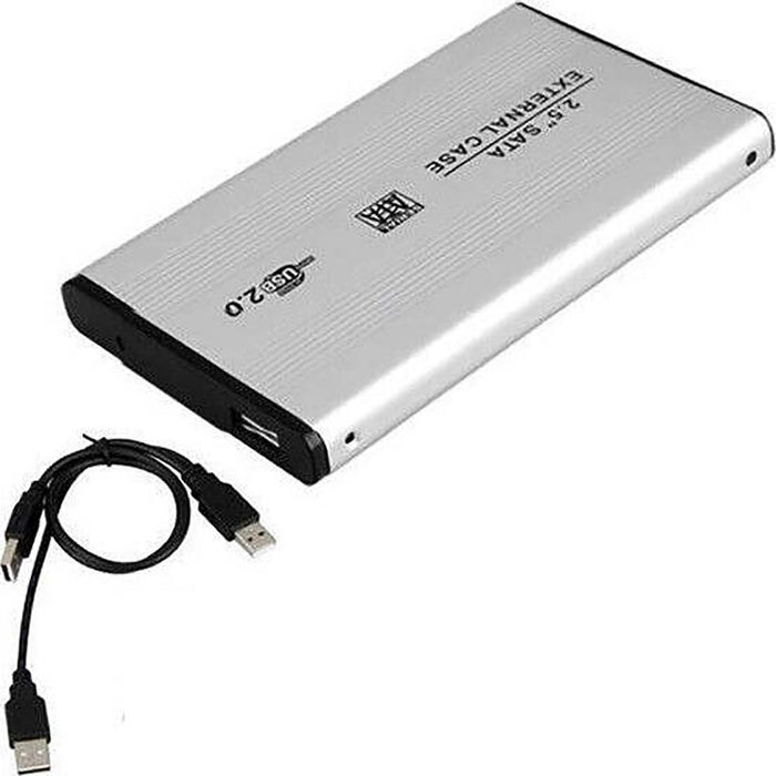 CASE BOX ESTERNO PER HARDISK HARD DISK ALLUMINIO HD 2.5" SATA USB 2.0 HDD LE-105